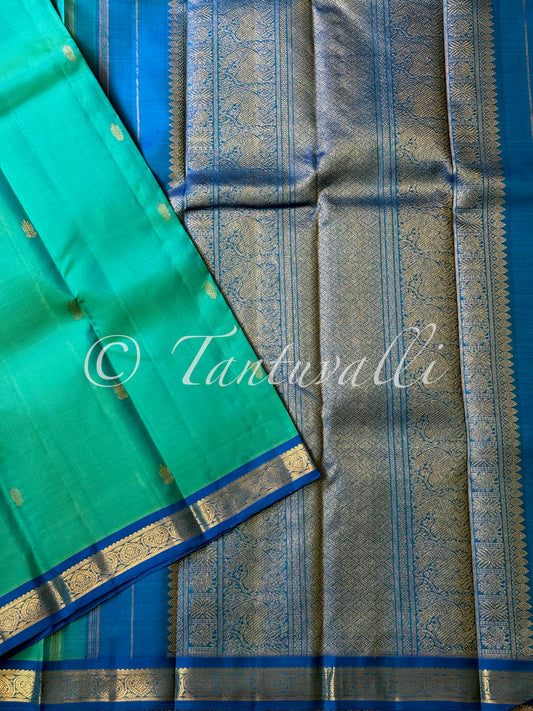 Ramar Blue with Bright Blue Small Border