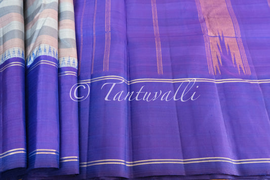 Blue Grey Stripes Bodi Korvai