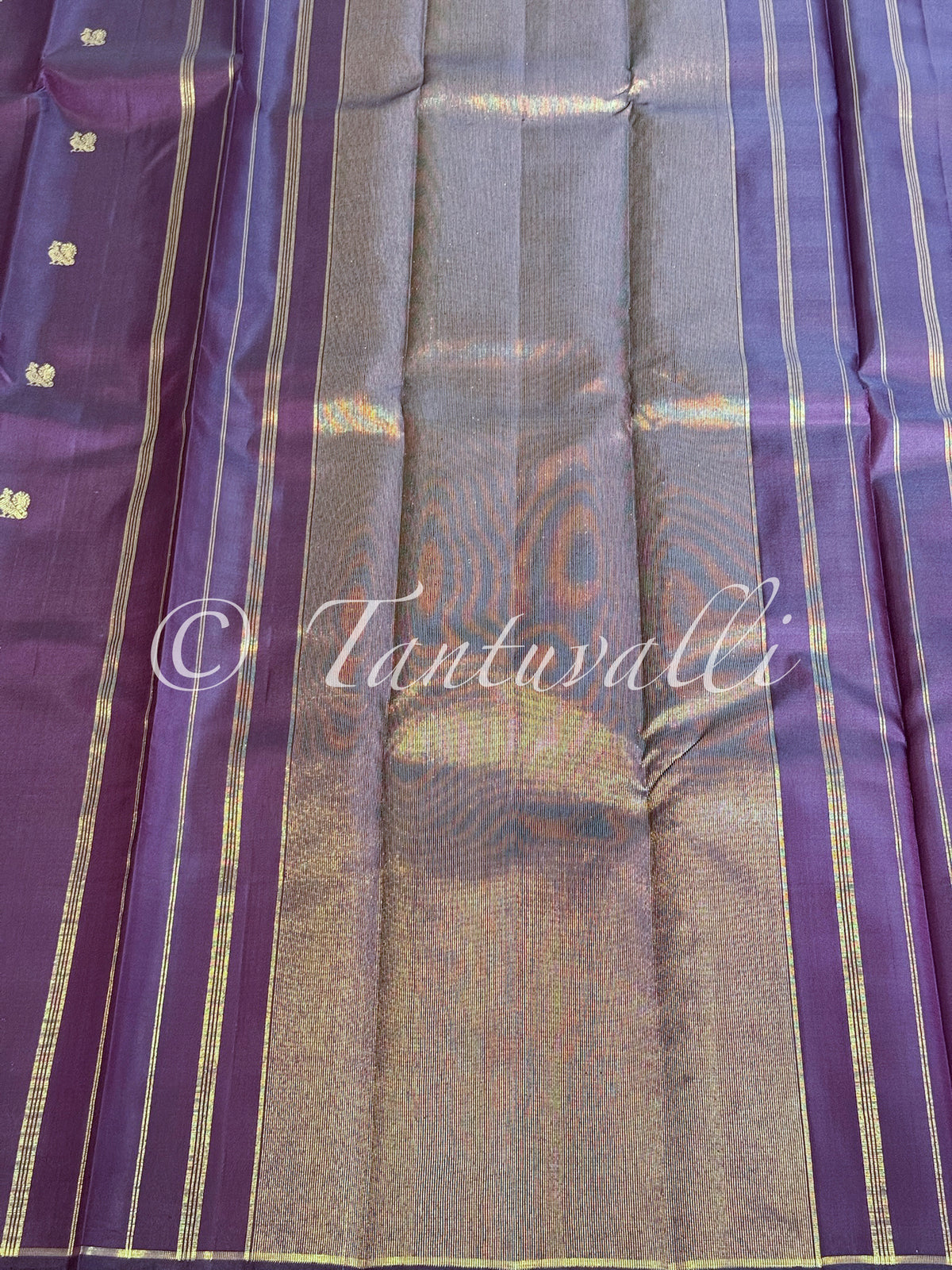 Jamun Meenakari and Zari Seepu Reku Self Border