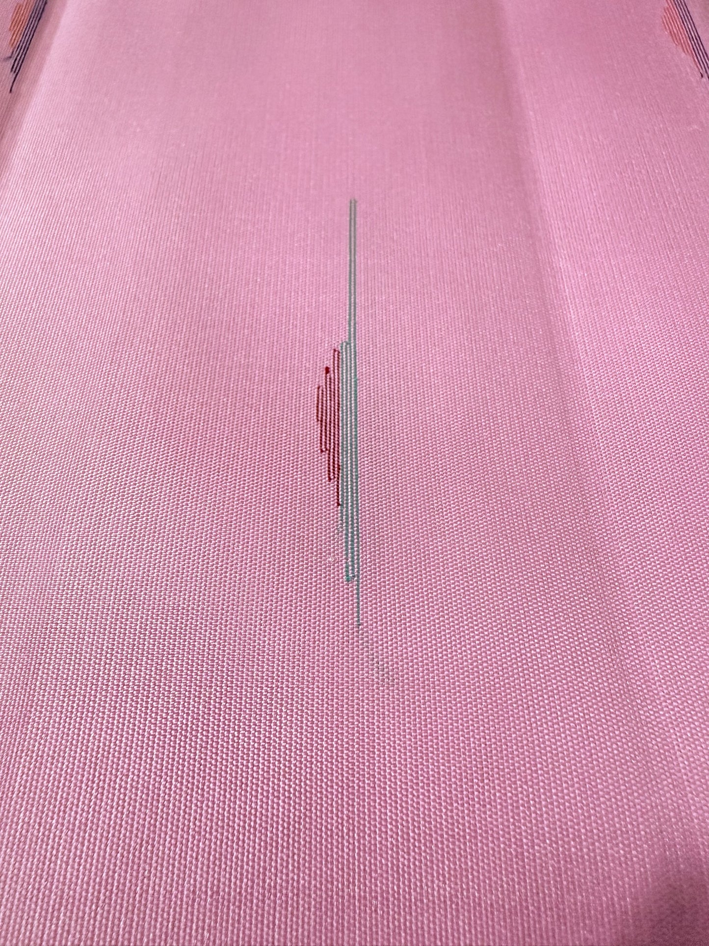 Baby pink with Ivory Plain Border