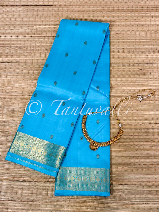 Anandha Blue Self Border