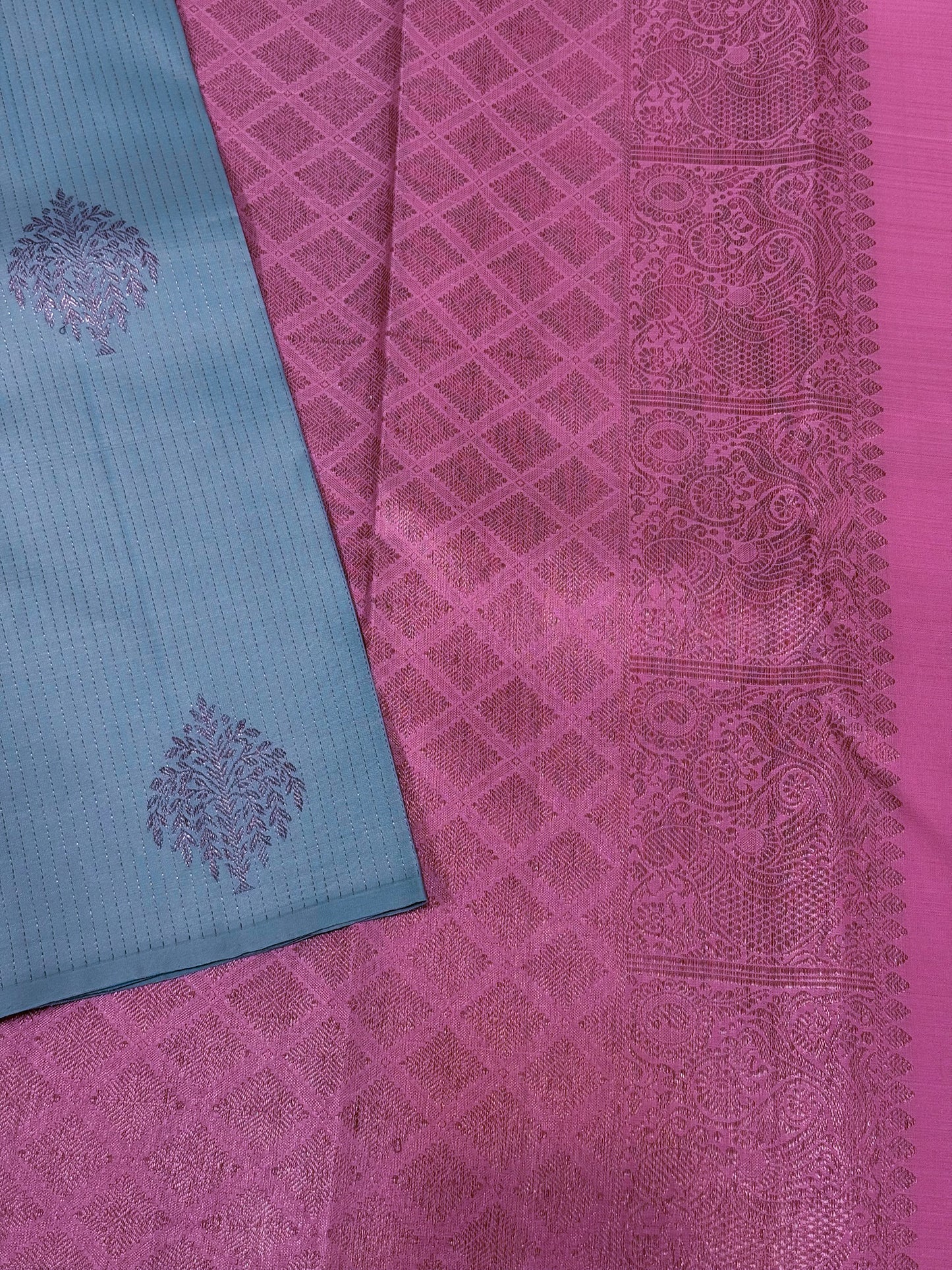 Baby blue with Baby pink - Borderless