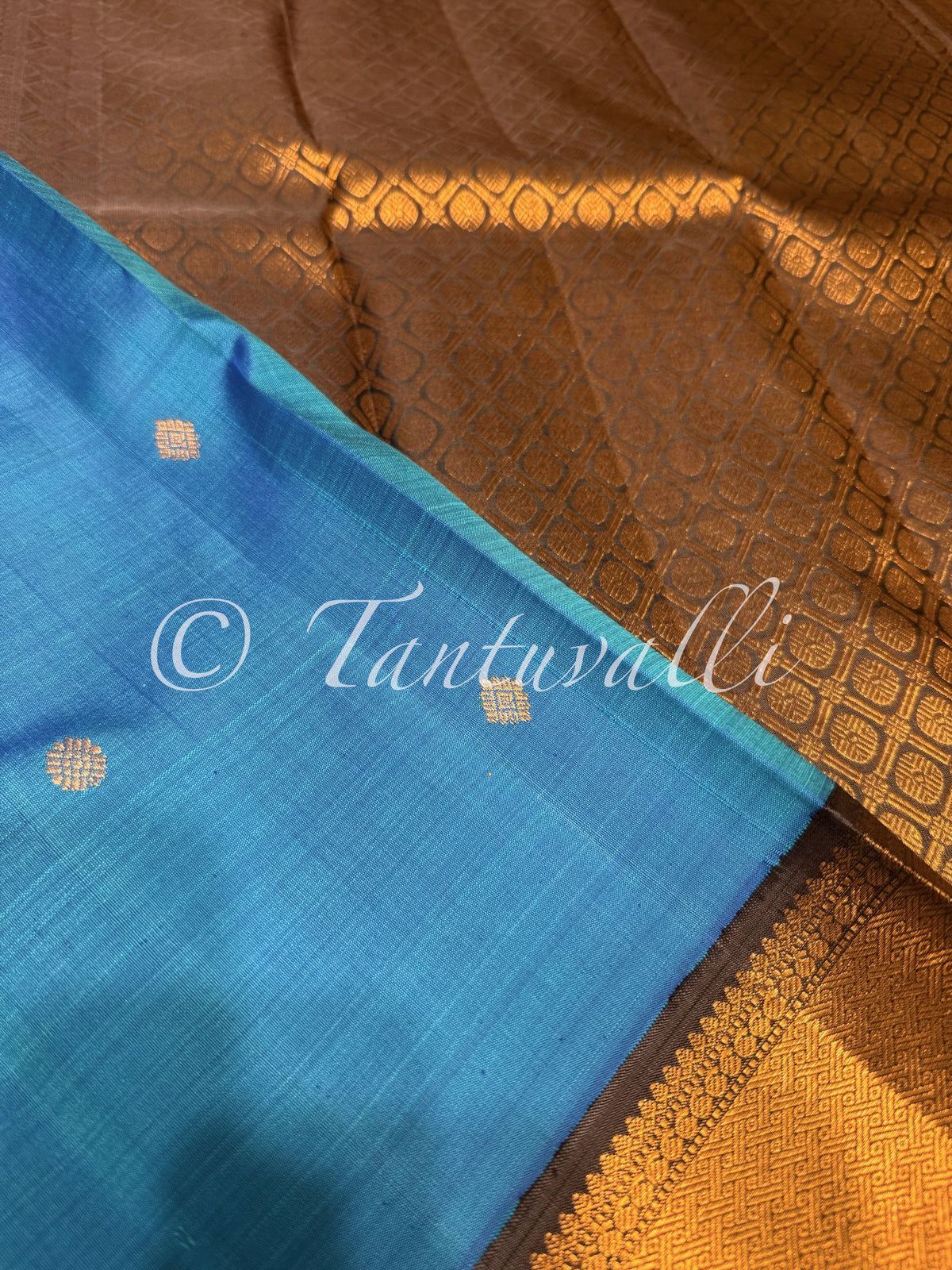 Royal Blue with Elephant Grey Small Border