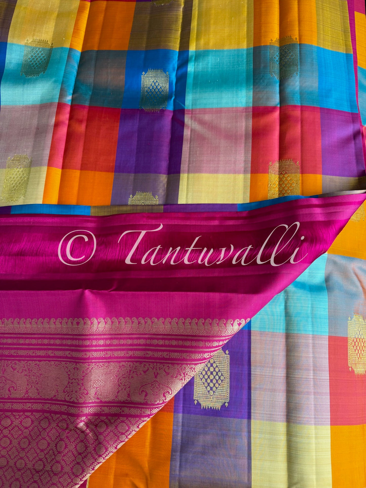 Multi large checks Paalum Pazhamum- Borderless