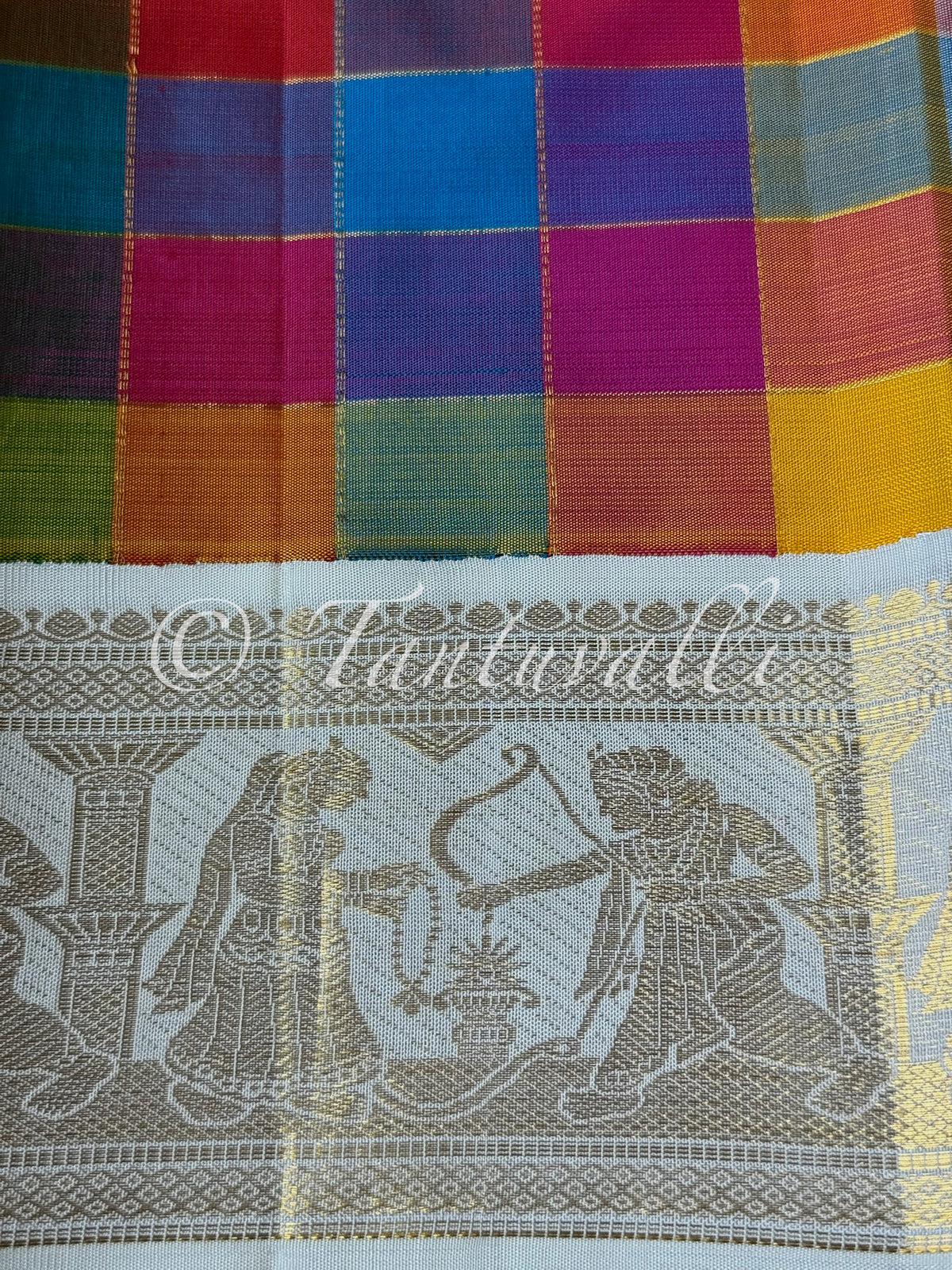 Multi Color Checks Sita Rama Kalyaanam Korvai