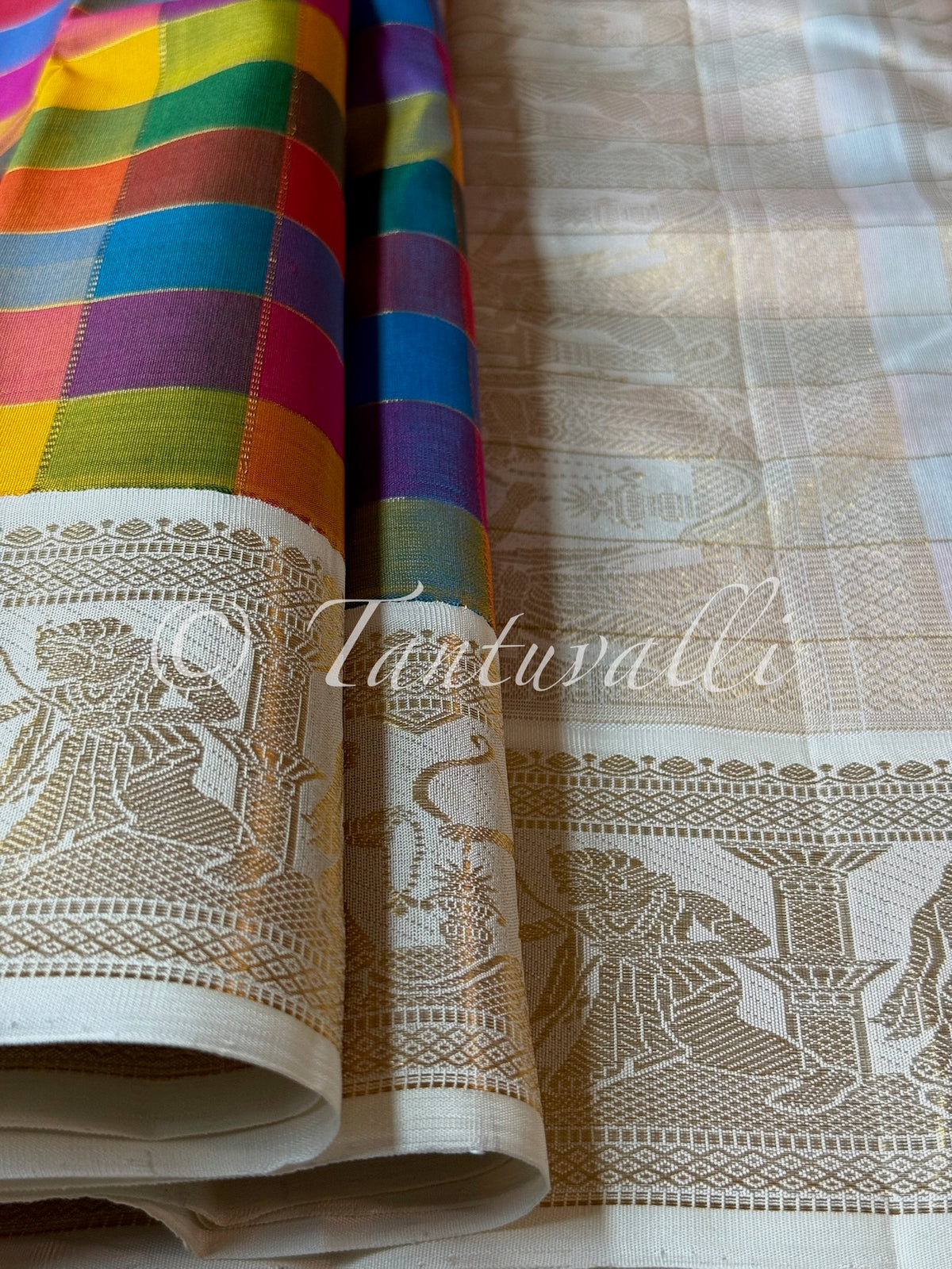 Multi Color Checks Sita Rama Kalyaanam Korvai