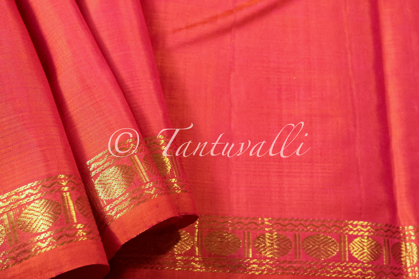Dual Tone Purple and Orange Korvai