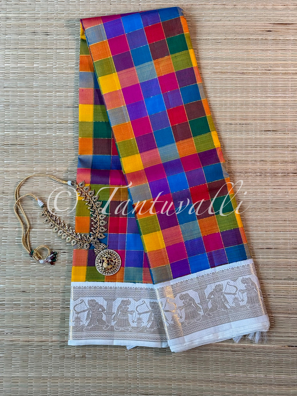 Multi Color Checks Sita Rama Kalyaanam Korvai