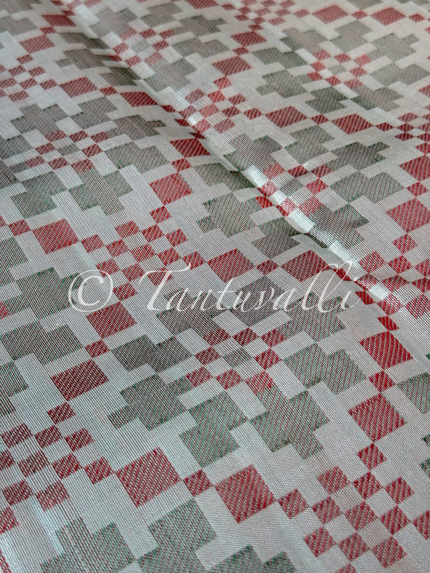 Mustard Borderless with Ikat Fusion Pallu Pure Zari