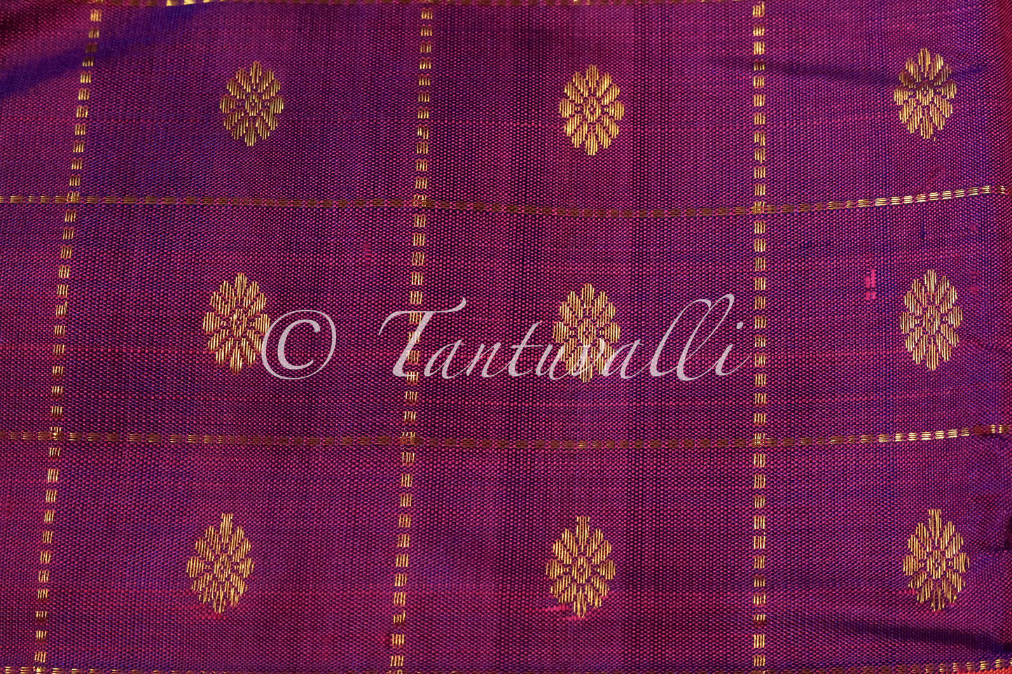 Dual Tone Purple and Orange Korvai