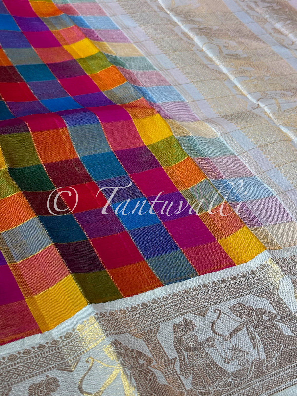 Multi Color Checks Sita Rama Kalyaanam Korvai