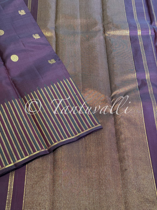 Jamun Meenakari and Zari Seepu Reku Self Border