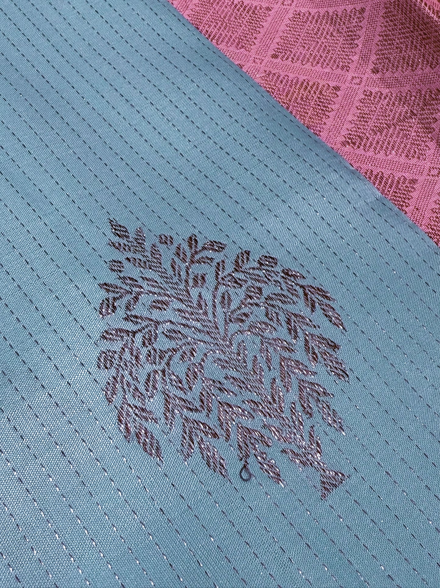 Baby blue with Baby pink - Borderless