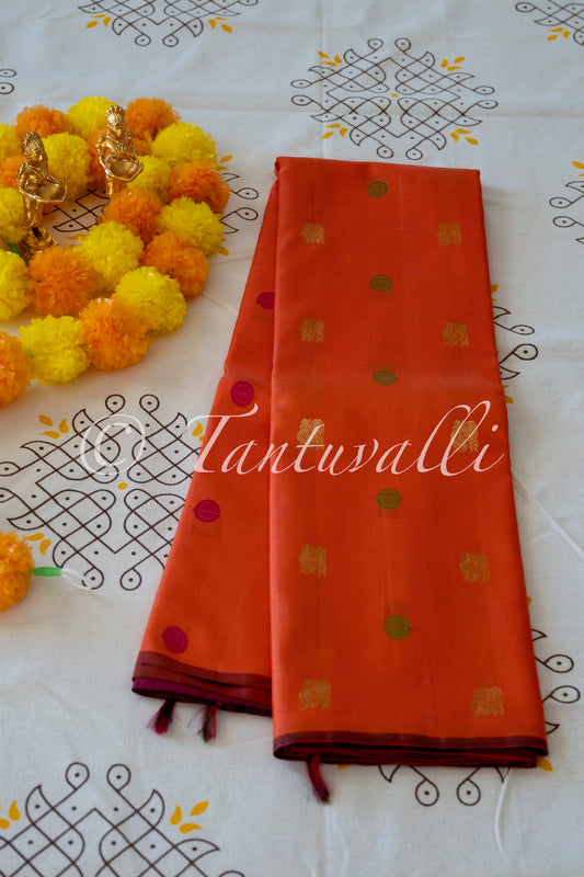 Kanakambaram Orange Borderless