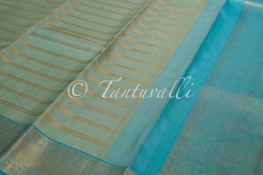 Pastel Mint Green Baby Blue Korvai