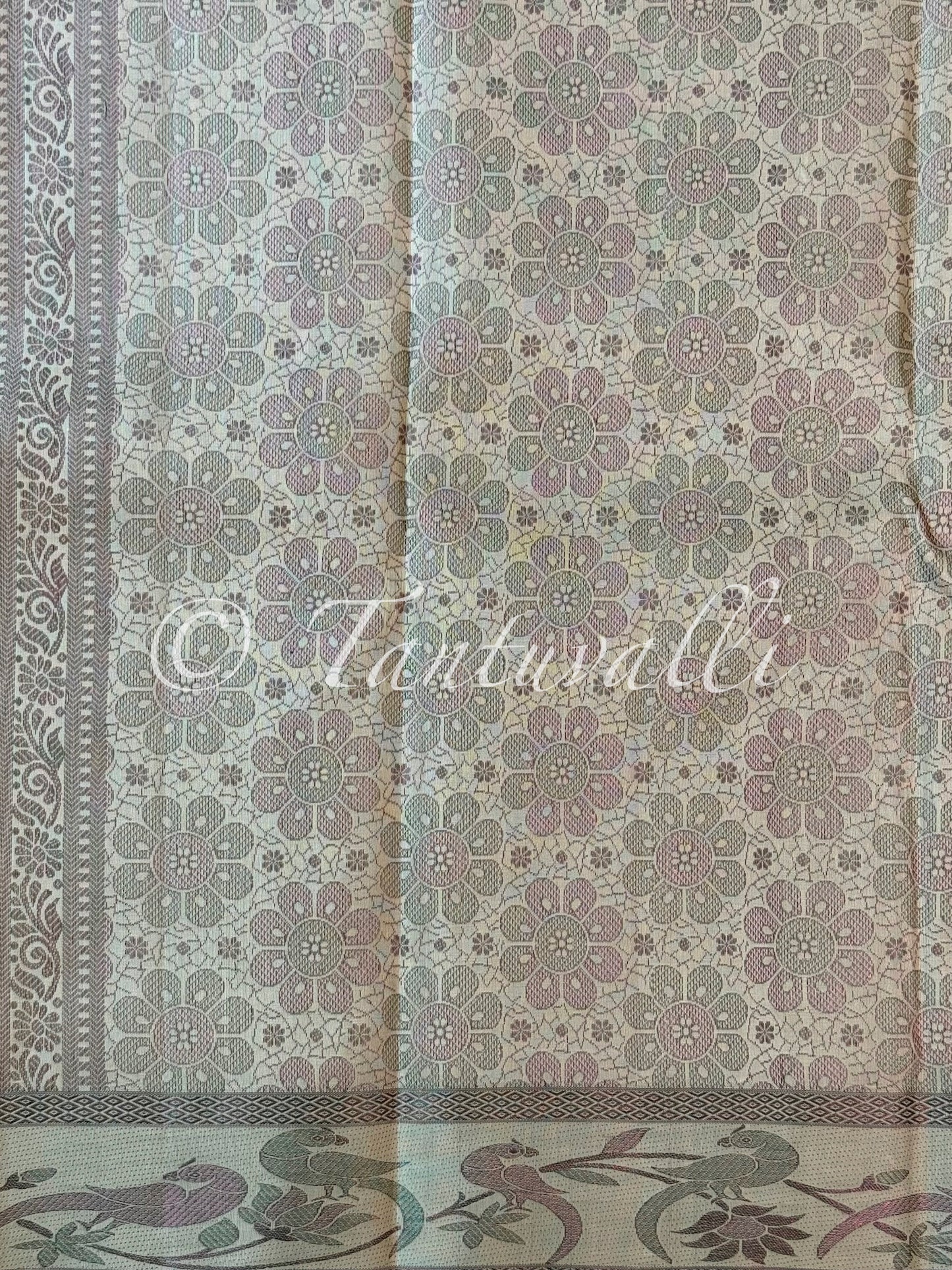 Off White Meenakari Self Border