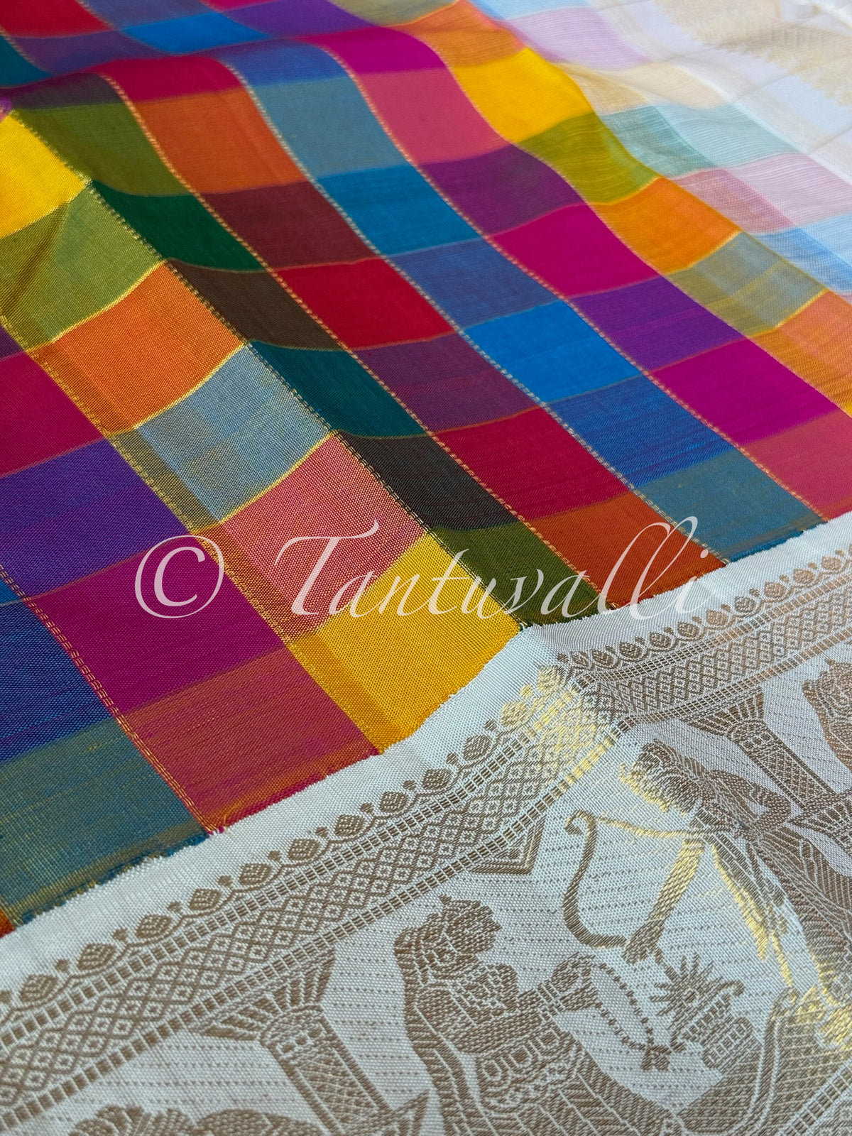 Multi Color Checks Sita Rama Kalyaanam Korvai