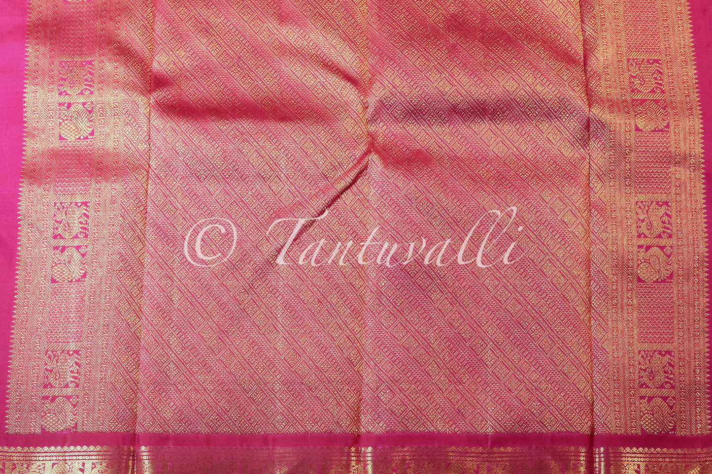 Dual Tone Orange with Magenta Small Korvai