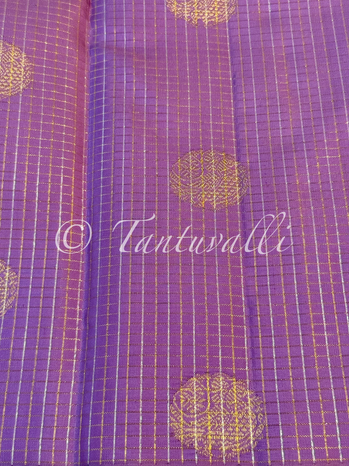 December Poo Oosi Kattam Borderless with Warm Orange Pallu