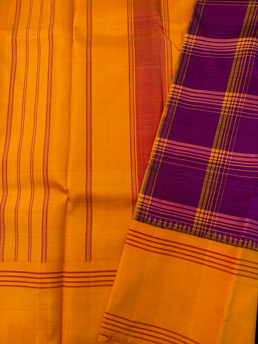 Purple with Mustard Korvai
