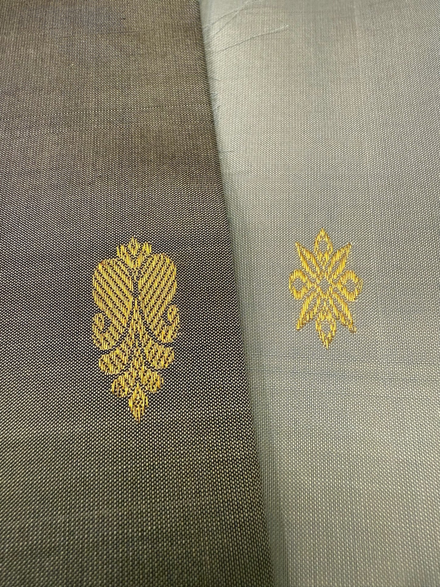 Elephant grey with Cement grey Korvai