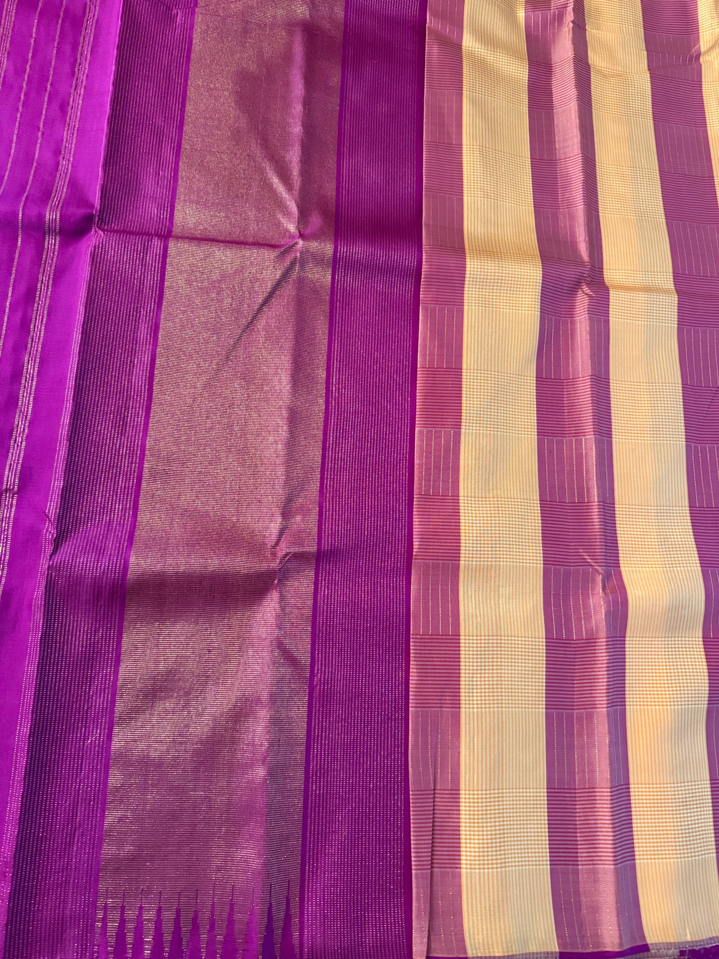 Pink Orange with checks - Borderless