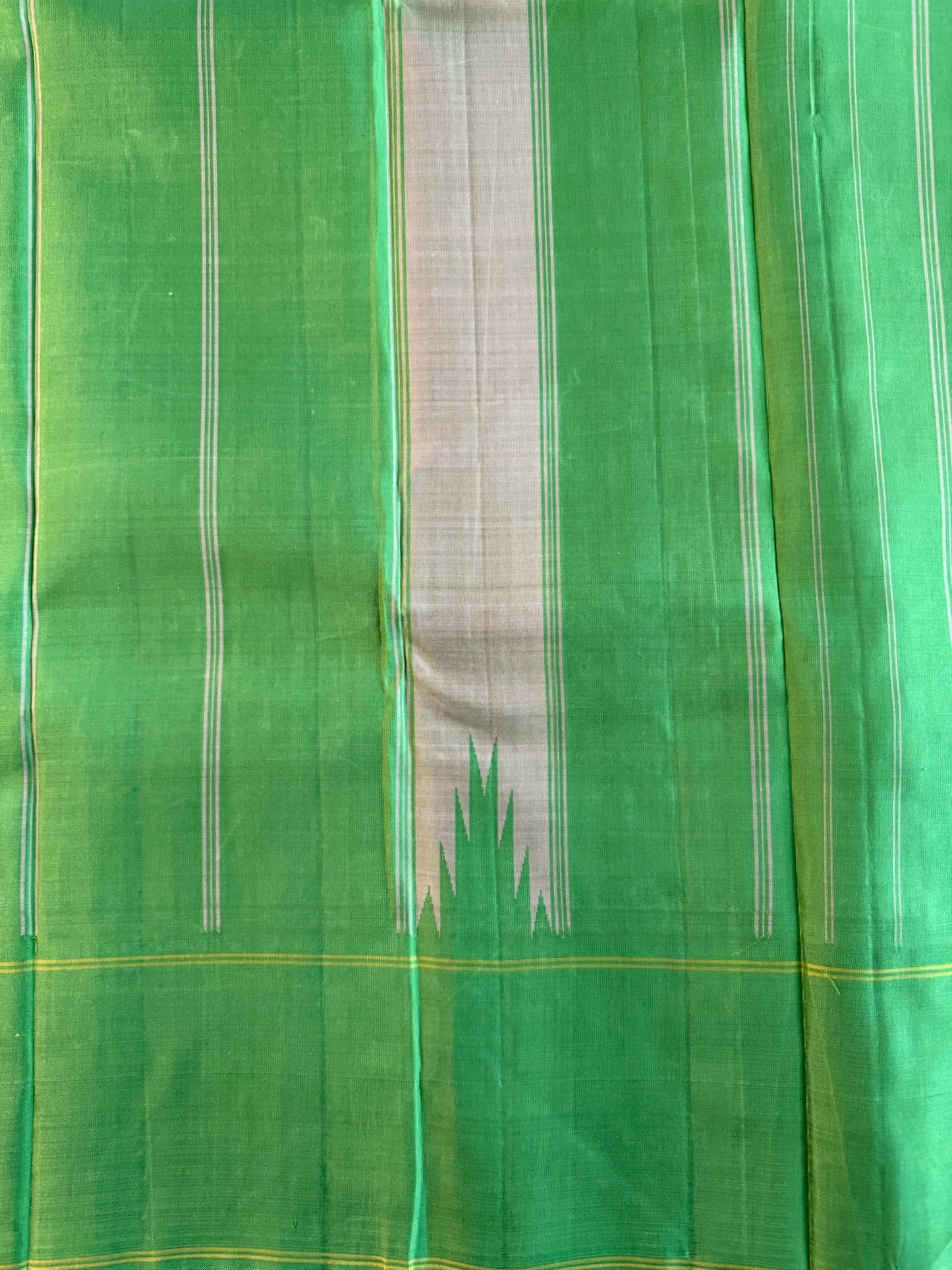 Peachy orange with Temple Border