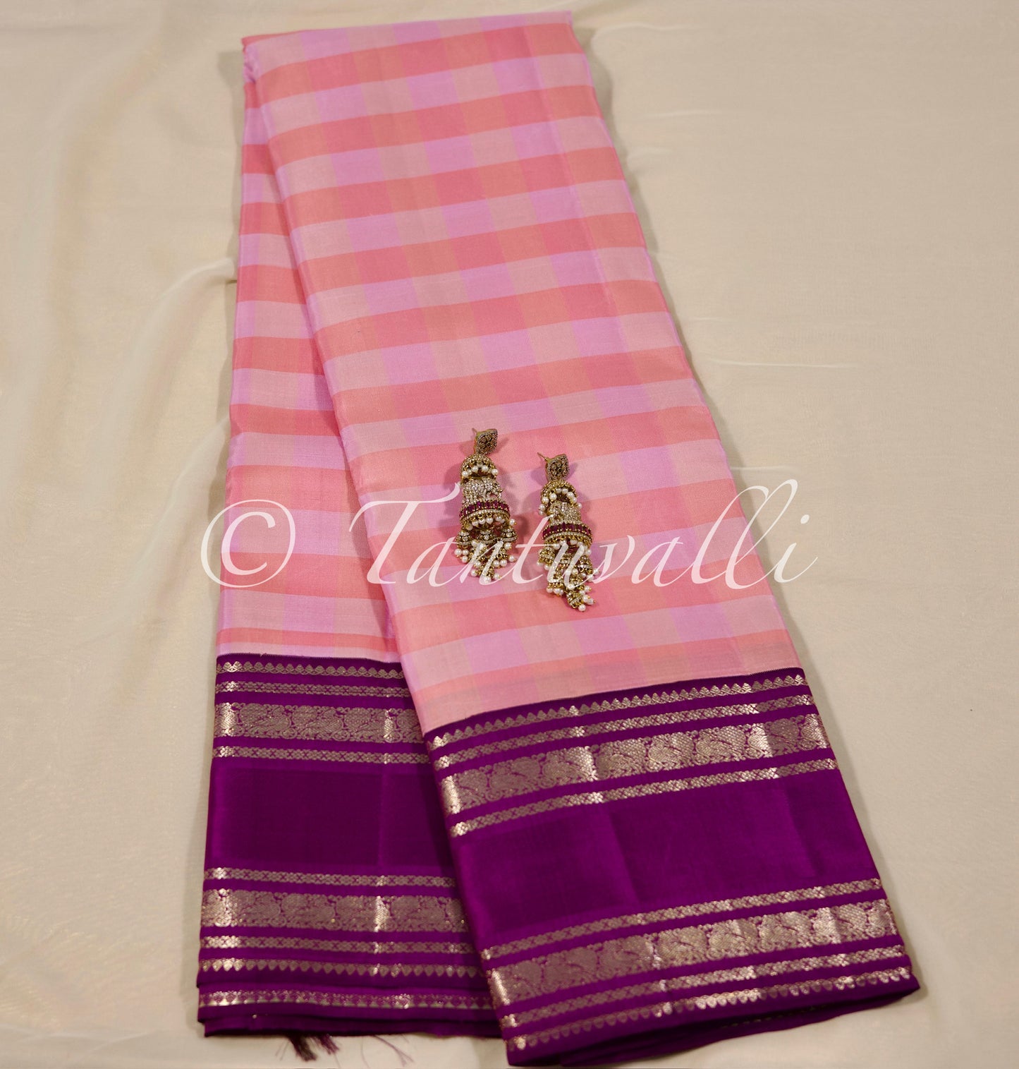 Light pink with Vadamalli Korvai