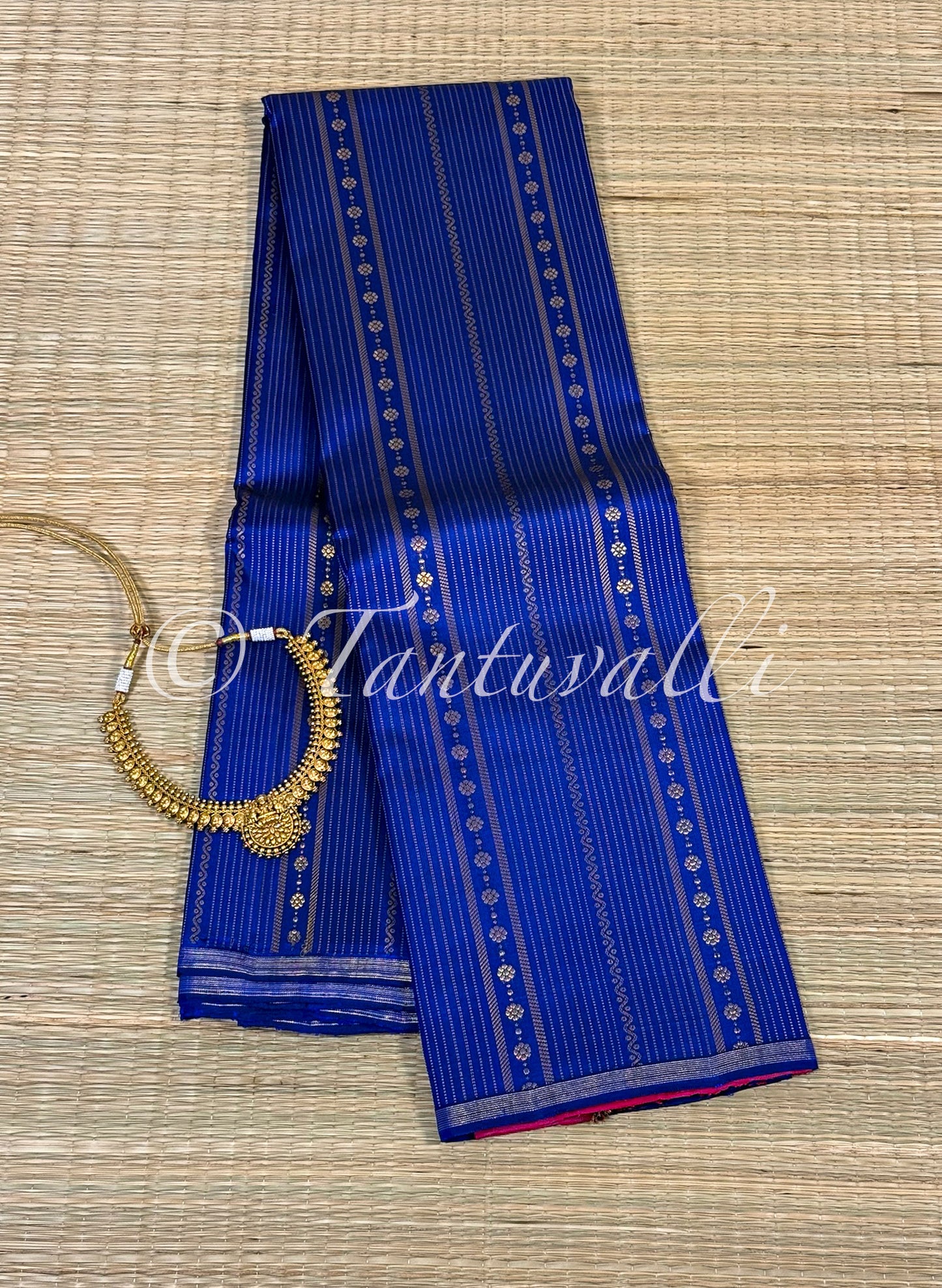 Dark Blue Stripes Borderless