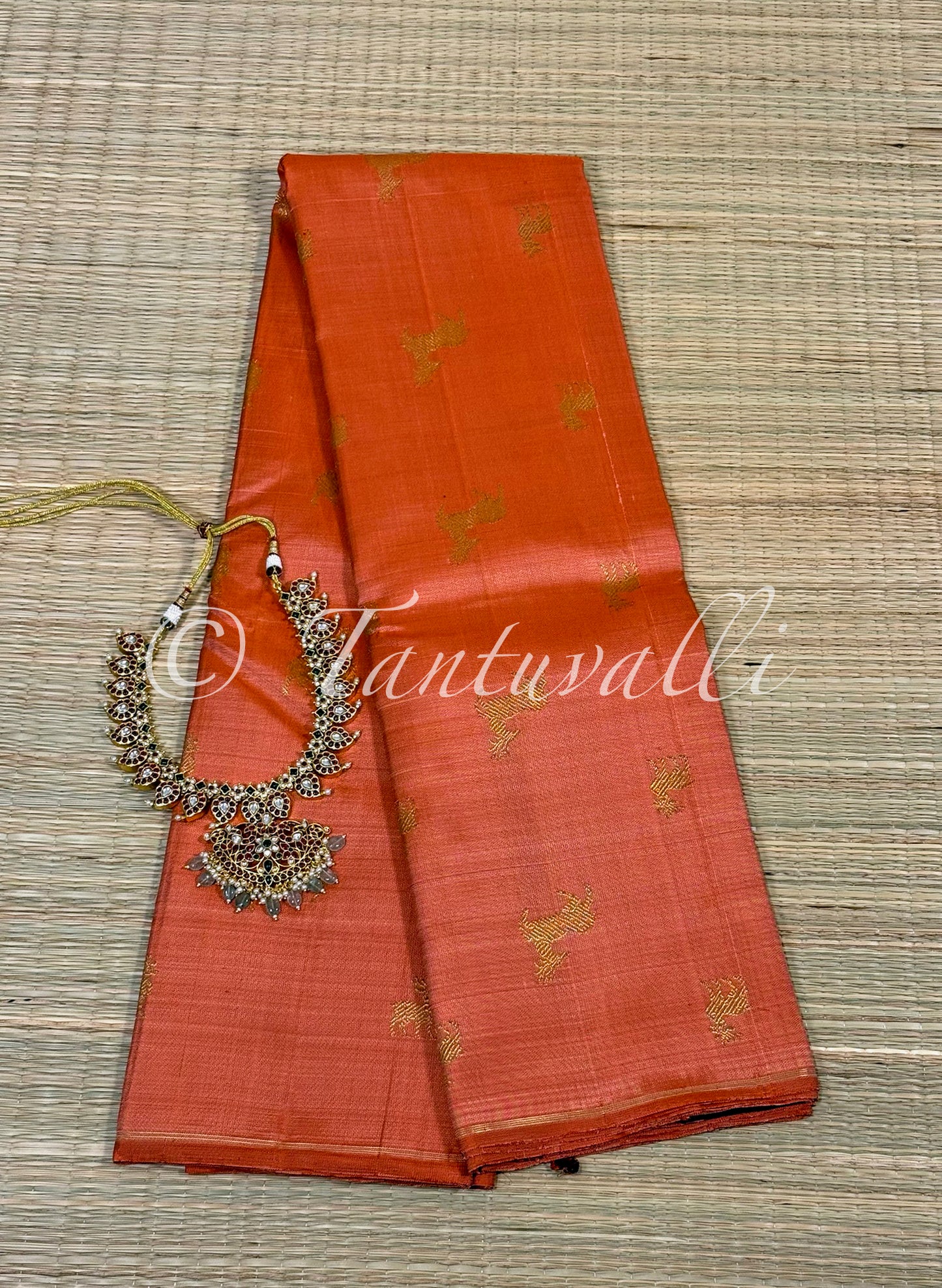 Rust Orange and Kanchana Brown