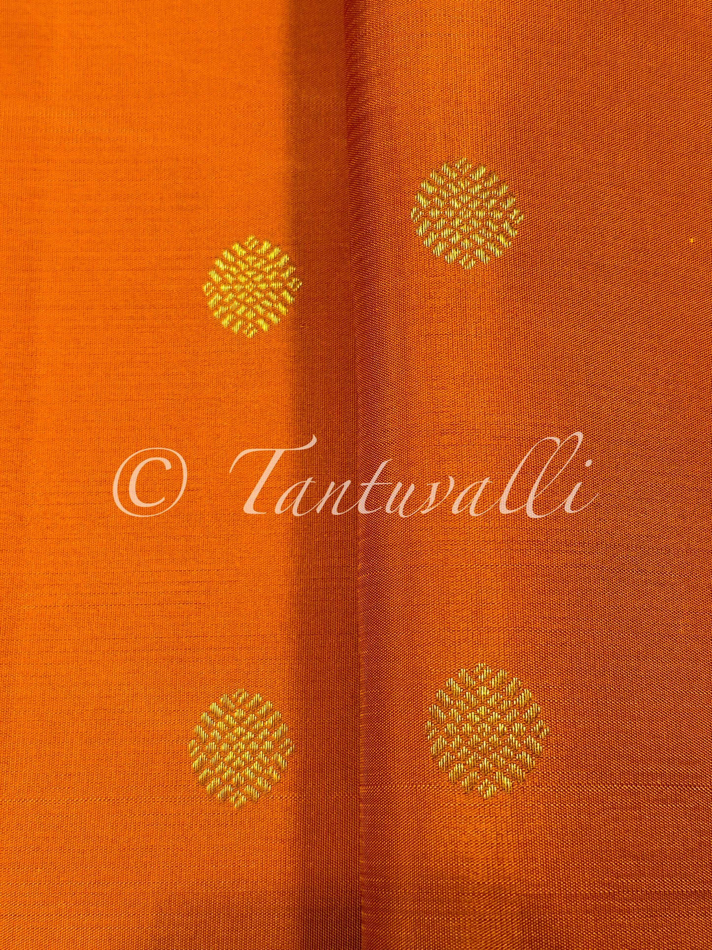 Orange with Violet Small Korvai