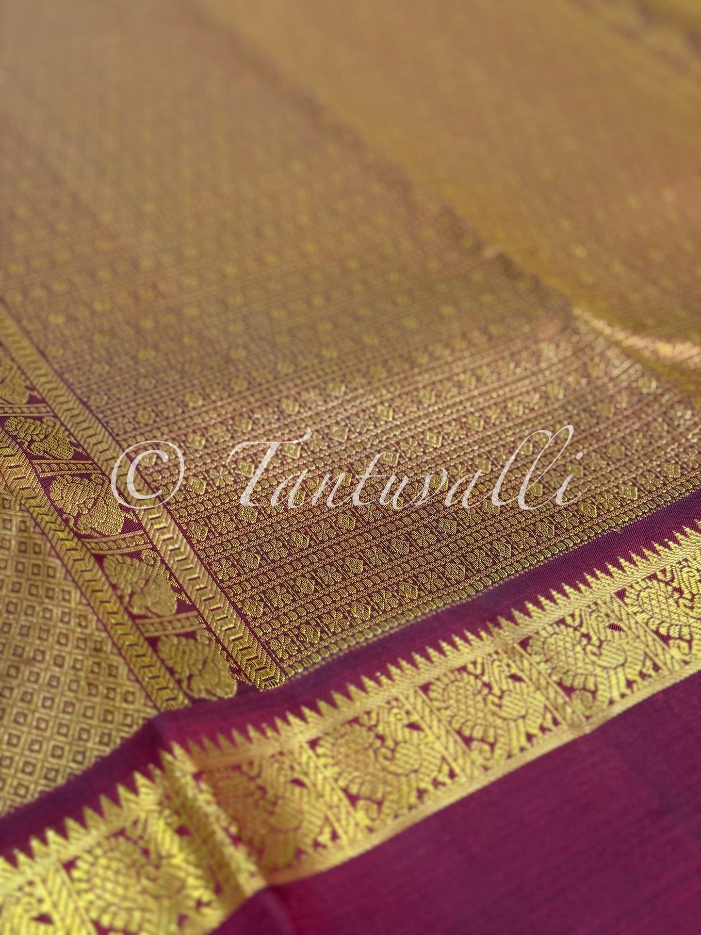 Salmon Pink Kattam with Arakku Bodi Korvai