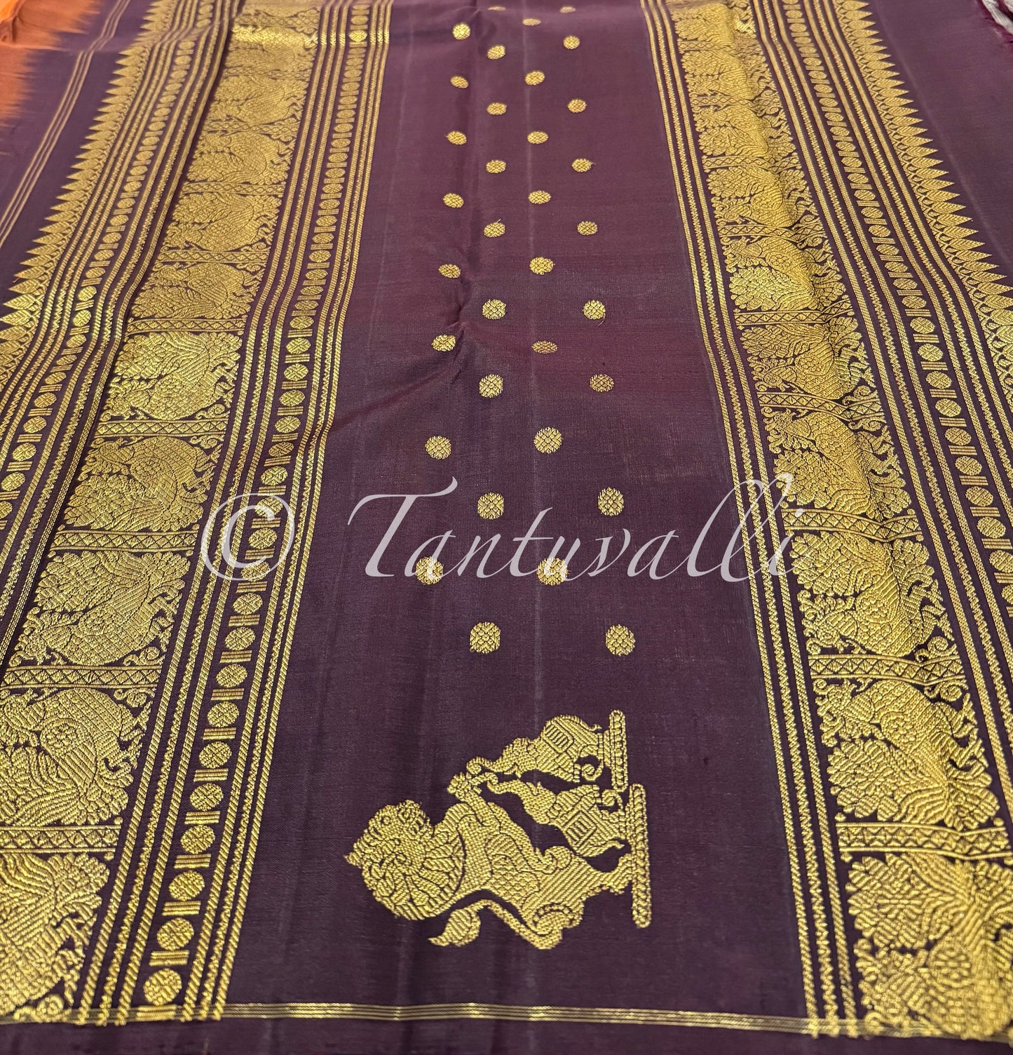 Rust Orange and Kanchana Brown