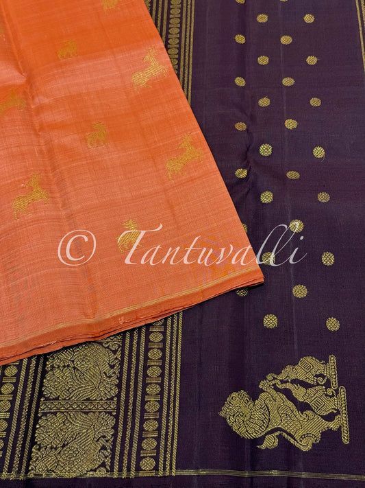 Rust Orange and Kanchana Brown