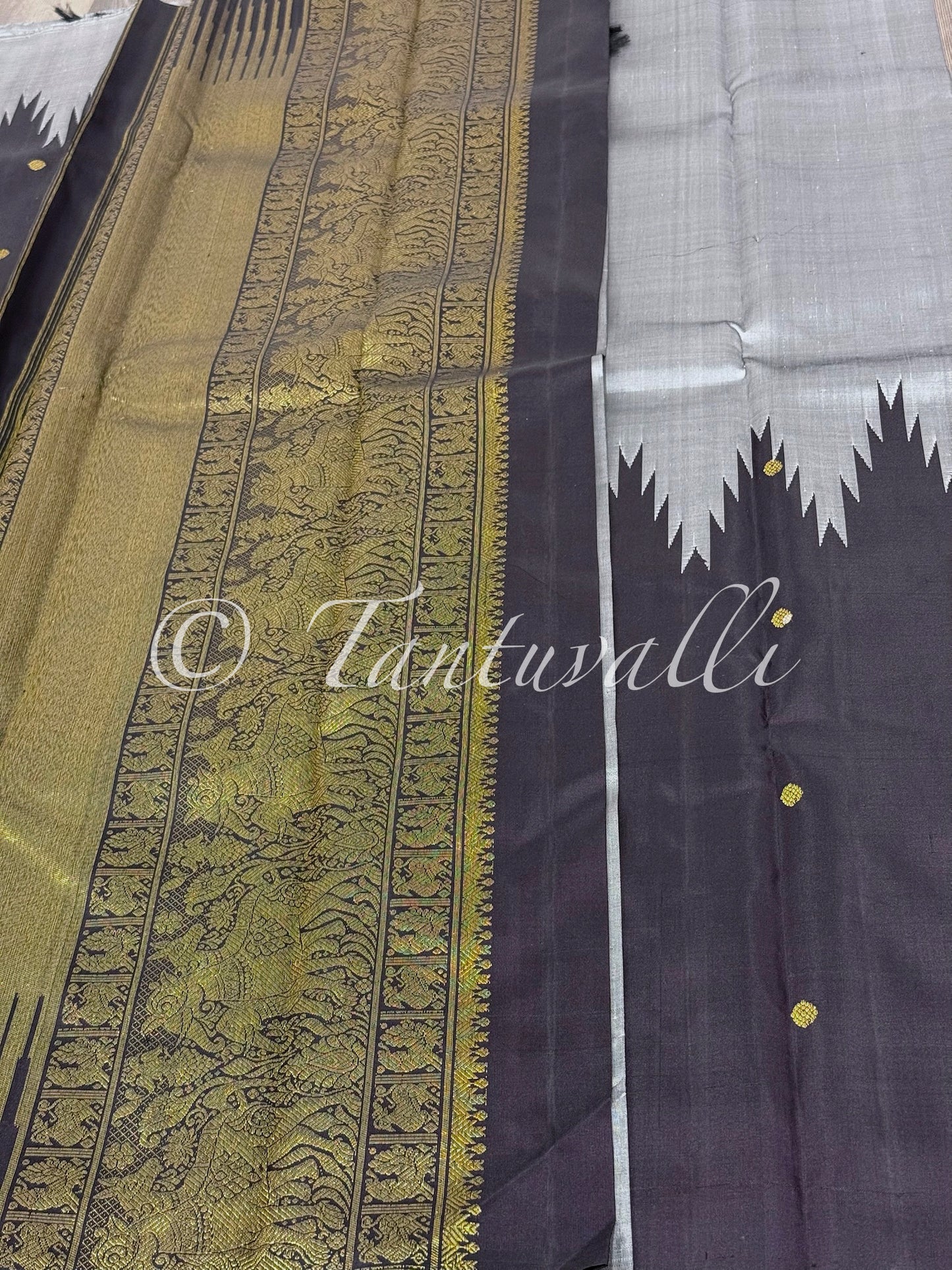 Black and Grey Reverse Rising Temple