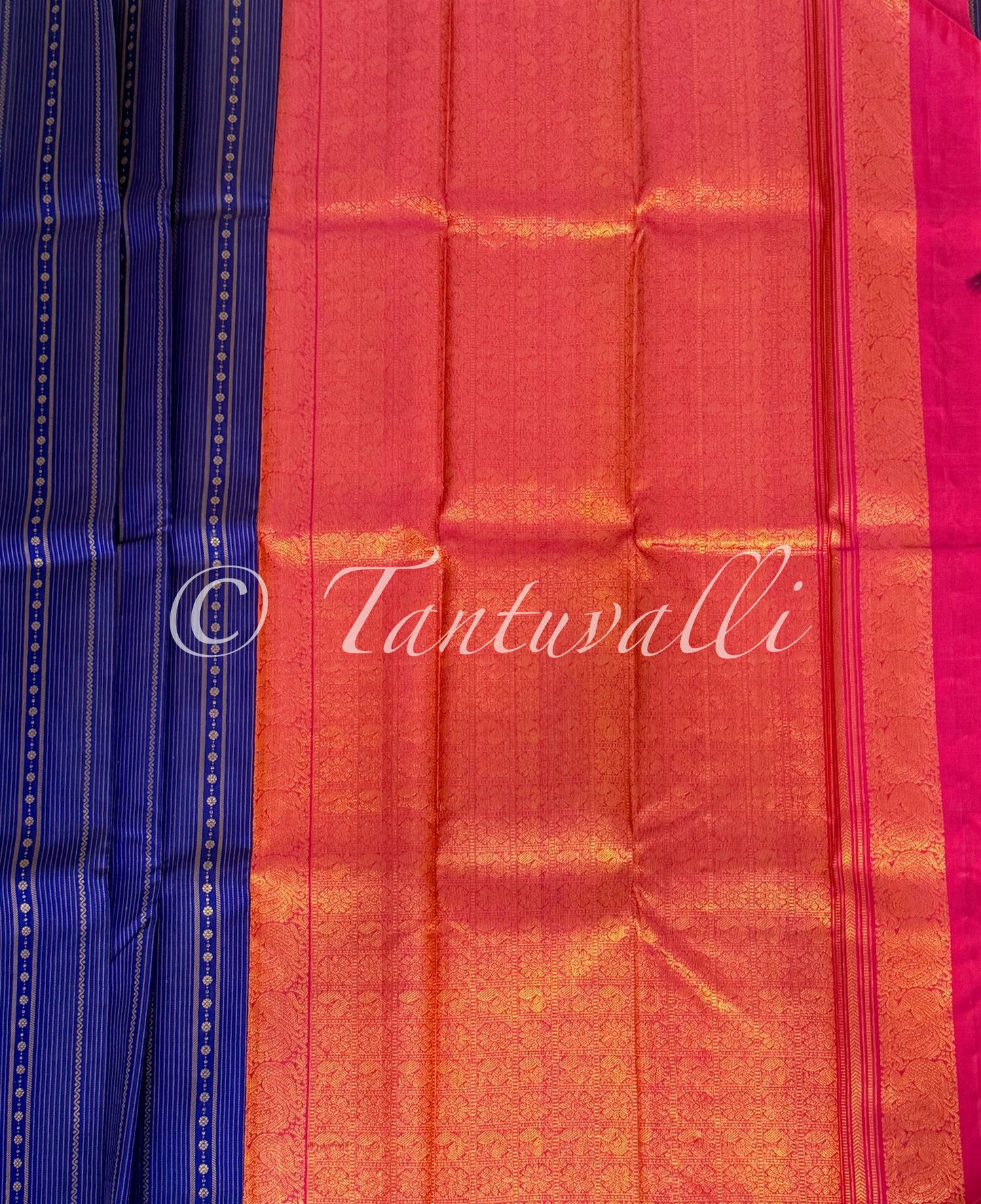 Dark Blue Stripes Borderless