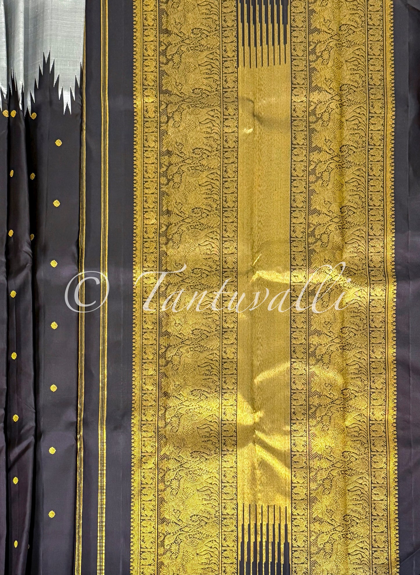 Black and Grey Reverse Rising Temple