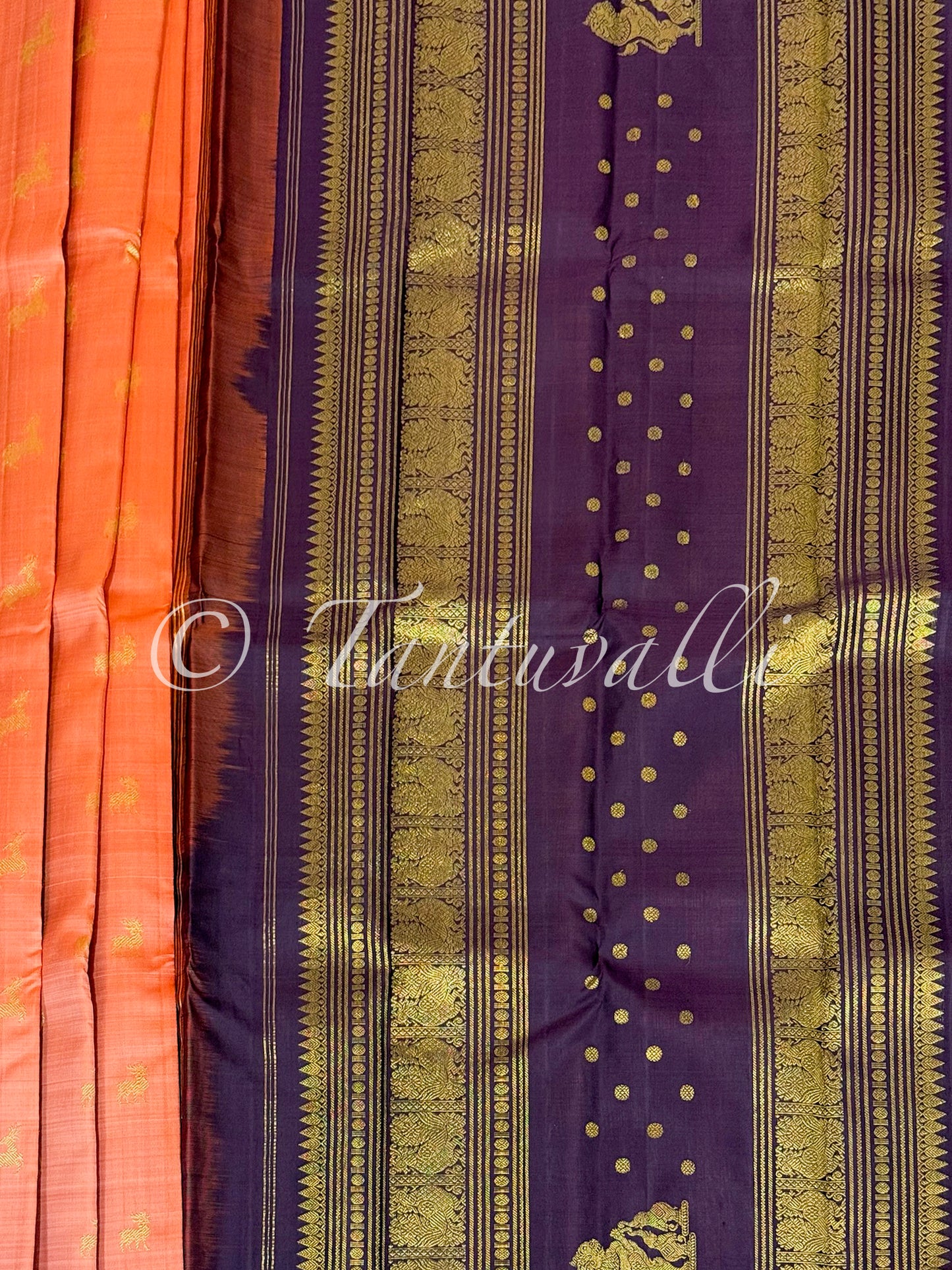 Rust Orange and Kanchana Brown