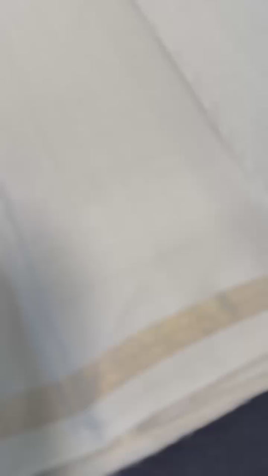 White off white checks with Bodi Korvai