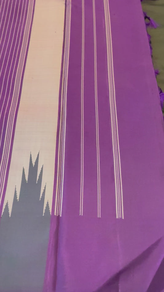 Mauve with Purple Thazhampoo Korvai