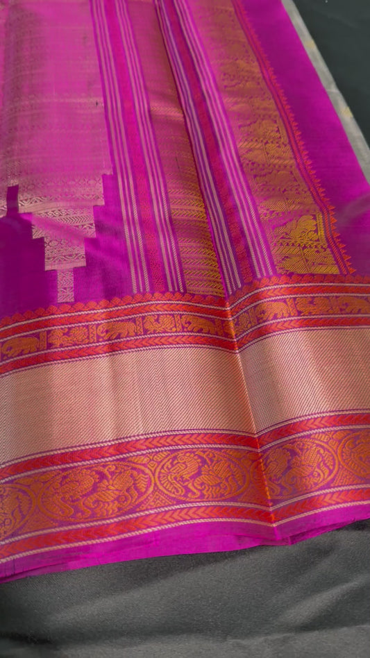 Slate grey with Vadamalli Thread Border